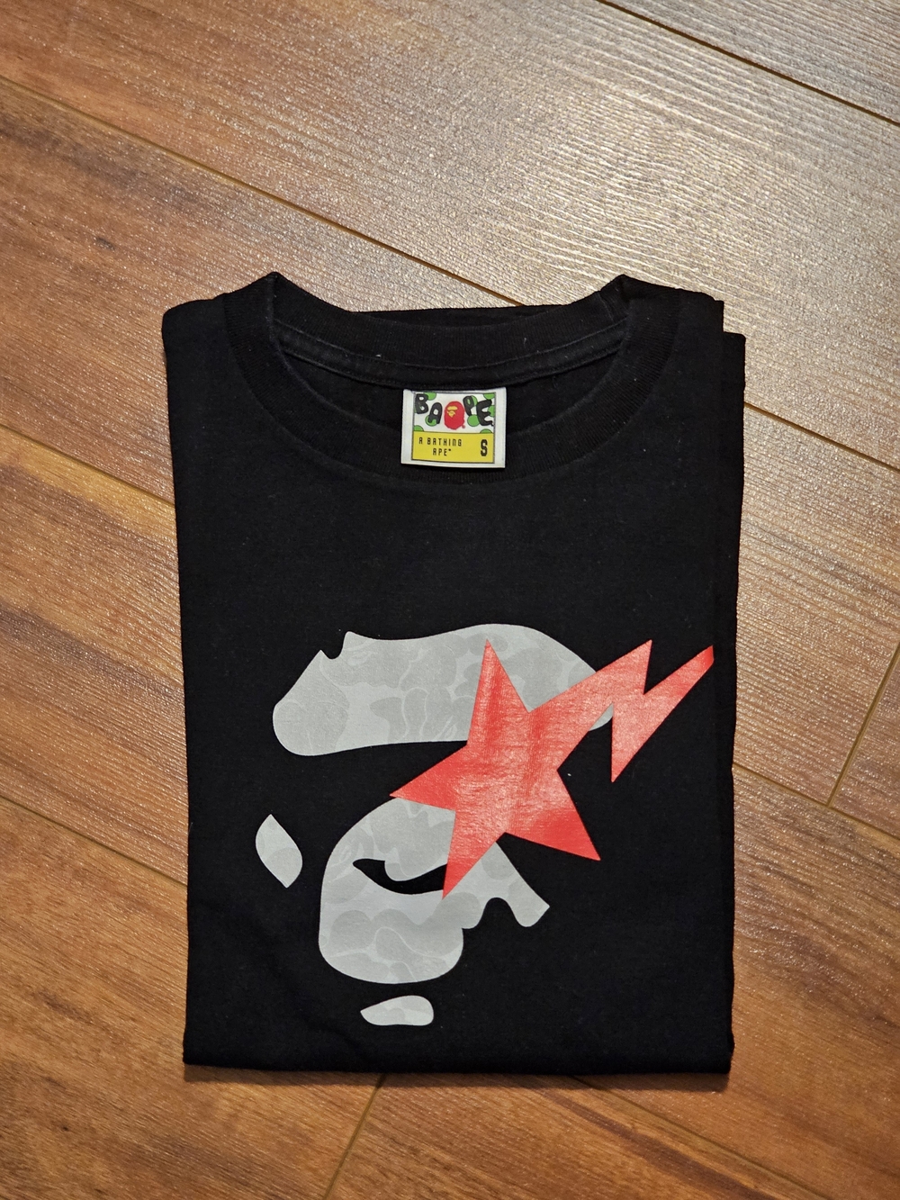 Bape A Bathing Ape Black Graphic Tee